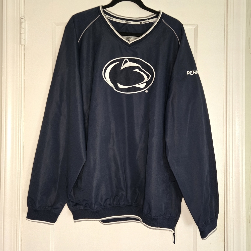 Penn State Windbreaker Crewneck - Men's XXL - Navy & White